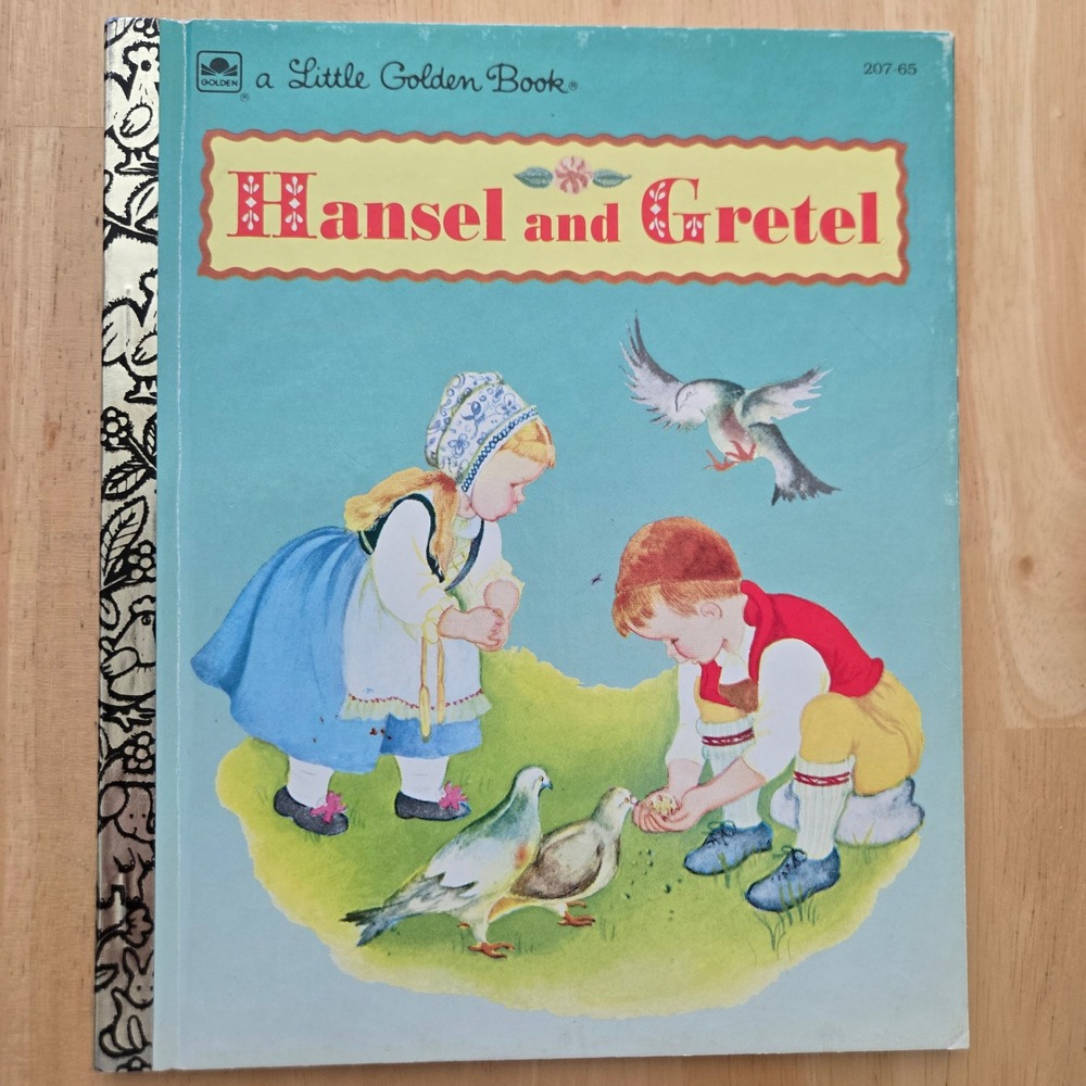 Vintage Hansel and Gretel Little Golden Book 207-65 Eloise Wilkin 1982